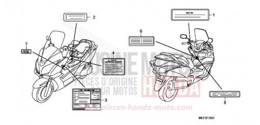 CAUTION LABEL (FJS400D9/FJS400A) (1) FJS400A9 de 2009